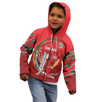 Custom Cricket Oman East Asia-Pacific Kid Hoodie Oman Home Victory Spirit - Wonder Print Shop
