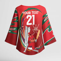 Custom Cricket Oman East Asia-Pacific Kimono Sleeve Blouse Oman Home Victory Spirit - Wonder Print Shop