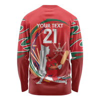 Custom Cricket Oman East Asia-Pacific Long Sleeve Shirt Oman Home Victory Spirit - Wonder Print Shop