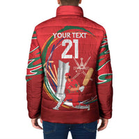 Custom Cricket Oman East Asia-Pacific Padded Jacket Oman Home Victory Spirit - Wonder Print Shop