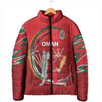 Custom Cricket Oman East Asia-Pacific Padded Jacket Oman Home Victory Spirit - Wonder Print Shop