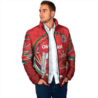 Custom Cricket Oman East Asia-Pacific Padded Jacket Oman Home Victory Spirit - Wonder Print Shop