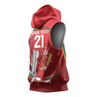 Custom Cricket Oman East Asia-Pacific Sleeveless Hoodie Oman Home Victory Spirit - Wonder Print Shop