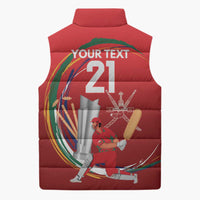 Custom Cricket Oman East Asia-Pacific Sleeveless Puffer Jacket Oman Home Victory Spirit - Wonder Print Shop