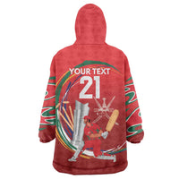 Custom Cricket Oman East Asia-Pacific Wearable Blanket Hoodie Oman Home Victory Spirit - Wonder Print Shop