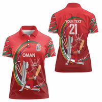 Custom Cricket Oman East Asia-Pacific Women Polo Shirt Oman Home Victory Spirit - Wonder Print Shop