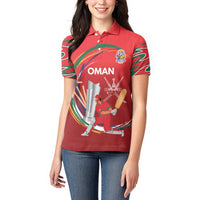 Custom Cricket Oman East Asia-Pacific Women Polo Shirt Oman Home Victory Spirit - Wonder Print Shop