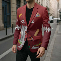 Custom Cricket Qatar East Asia-Pacific Blazer Qatar Boundary to Victory - Wonder Print Shop