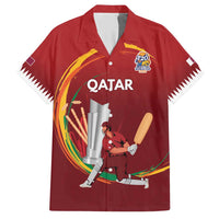 Custom Cricket Qatar East Asia-Pacific Hawaiian Shirt Qatar Boundary to Victory - Wonder Print Shop