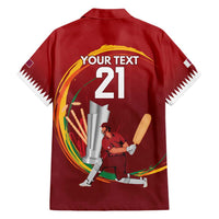 Custom Cricket Qatar East Asia-Pacific Hawaiian Shirt Qatar Boundary to Victory - Wonder Print Shop