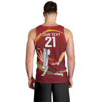 Custom Cricket Qatar East Asia-Pacific Men Tank Top Qatar Boundary to Victory - Wonder Print Shop