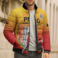 Custom Cricket PNG East Asia-Pacific Bomber Puffer Jacket Papua New Guinea Rise to Power - Wonder Print Shop