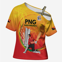 Custom Cricket PNG East Asia-Pacific Cross Shoulder Shirt Papua New Guinea Rise to Power - Wonder Print Shop