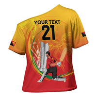 Custom Cricket PNG East Asia-Pacific Cross Shoulder Shirt Papua New Guinea Rise to Power - Wonder Print Shop