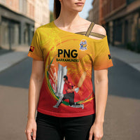 Custom Cricket PNG East Asia-Pacific Cross Shoulder Shirt Papua New Guinea Rise to Power - Wonder Print Shop