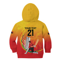 Custom Cricket PNG East Asia-Pacific Kid Hoodie Papua New Guinea Rise to Power - Wonder Print Shop