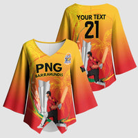 Custom Cricket PNG East Asia-Pacific Kimono Sleeve Blouse Papua New Guinea Rise to Power - Wonder Print Shop