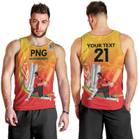 Custom Cricket PNG East Asia-Pacific Men Tank Top Papua New Guinea Rise to Power - Wonder Print Shop
