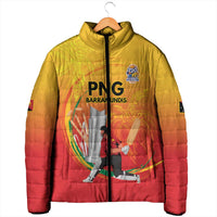Custom Cricket PNG East Asia-Pacific Padded Jacket Papua New Guinea Rise to Power - Wonder Print Shop
