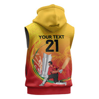 Custom Cricket PNG East Asia-Pacific Sleeveless Zip Hoodie Papua New Guinea Rise to Power - Wonder Print Shop