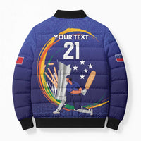 Custom Cricket Samoa East Asia-Pacific Bomber Puffer Jacket Samoa Storming the Limits - Wonder Print Shop