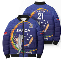 Custom Cricket Samoa East Asia-Pacific Bomber Puffer Jacket Samoa Storming the Limits - Wonder Print Shop