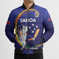 Custom Cricket Samoa East Asia-Pacific Bomber Puffer Jacket Samoa Storming the Limits - Wonder Print Shop