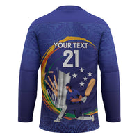 Custom Cricket Samoa East Asia-Pacific Hockey Jersey Samoa Storming the Limits - Wonder Print Shop