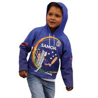 Custom Cricket Samoa East Asia-Pacific Kid Hoodie Samoa Storming the Limits - Wonder Print Shop
