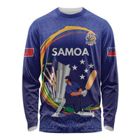 Custom Cricket Samoa East Asia-Pacific Long Sleeve Shirt Samoa Storming the Limits - Wonder Print Shop