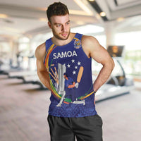 Custom Cricket Samoa East Asia-Pacific Men Tank Top Samoa Storming the Limits - Wonder Print Shop