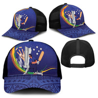 Cricket Samoa East Asia-Pacific Mesh Trucker Cap Samoa Storming the Limits - Wonder Print Shop