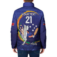 Custom Cricket Samoa East Asia-Pacific Padded Jacket Samoa Storming the Limits - Wonder Print Shop
