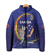 Custom Cricket Samoa East Asia-Pacific Padded Jacket Samoa Storming the Limits - Wonder Print Shop