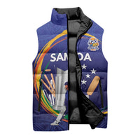 Custom Cricket Samoa East Asia-Pacific Sleeveless Puffer Jacket Samoa Storming the Limits - Wonder Print Shop