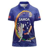Custom Cricket Samoa East Asia-Pacific Women Polo Shirt Samoa Storming the Limits - Wonder Print Shop