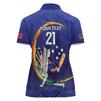 Custom Cricket Samoa East Asia-Pacific Women Polo Shirt Samoa Storming the Limits - Wonder Print Shop