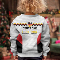 Germany Basketball History Champion Kid Ugly Christmas Sweater Deutschland Black Red Gold Victory - Wonder Print Shop