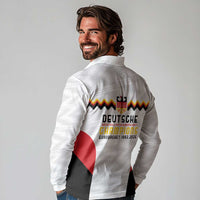 Germany Basketball History Champion Long Sleeve Polo Shirt Deutschland Black Red Gold Victory - Wonder Print Shop