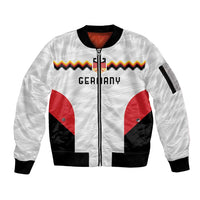 Germany Basketball History Champion Sleeve Zip Bomber Jacket Deutschland Black Red Gold Victory - Wonder Print Shop