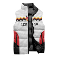 Germany Basketball History Champion Sleeveless Puffer Jacket Deutschland Black Red Gold Victory - Wonder Print Shop