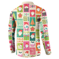 Cute Yule Lads Christmas Button Sweatshirt Icelandic Jolasveinar Hippie Style LT9 - Wonder Print Shop