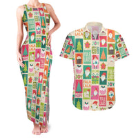 Cute Yule Lads Christmas Couples Matching Tank Maxi Dress and Hawaiian Shirt Icelandic Jolasveinar Hippie Style LT9 - Wonder Print Shop