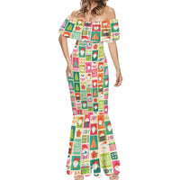 Cute Yule Lads Christmas Mermaid Dress Icelandic Jolasveinar Hippie Style - Wonder Print Shop