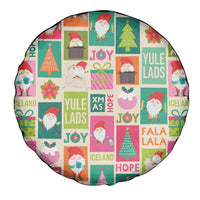 Cute Yule Lads Christmas Spare Tire Cover Icelandic Jolasveinar Hippie Style - Wonder Print Shop