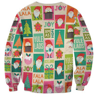 Cute Yule Lads Christmas Sweatshirt Icelandic Jolasveinar Hippie Style - Wonder Print Shop