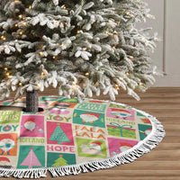 Cute Yule Lads Christmas Tree Skirt Icelandic Jolasveinar Hippie Style - Wonder Print Shop