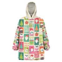 Cute Yule Lads Christmas Wearable Blanket Hoodie Icelandic Jolasveinar Hippie Style - Wonder Print Shop