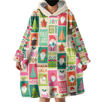Cute Yule Lads Christmas Wearable Blanket Hoodie Icelandic Jolasveinar Hippie Style - Wonder Print Shop