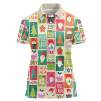 Cute Yule Lads Christmas Women Polo Shirt Icelandic Jolasveinar Hippie Style - Wonder Print Shop